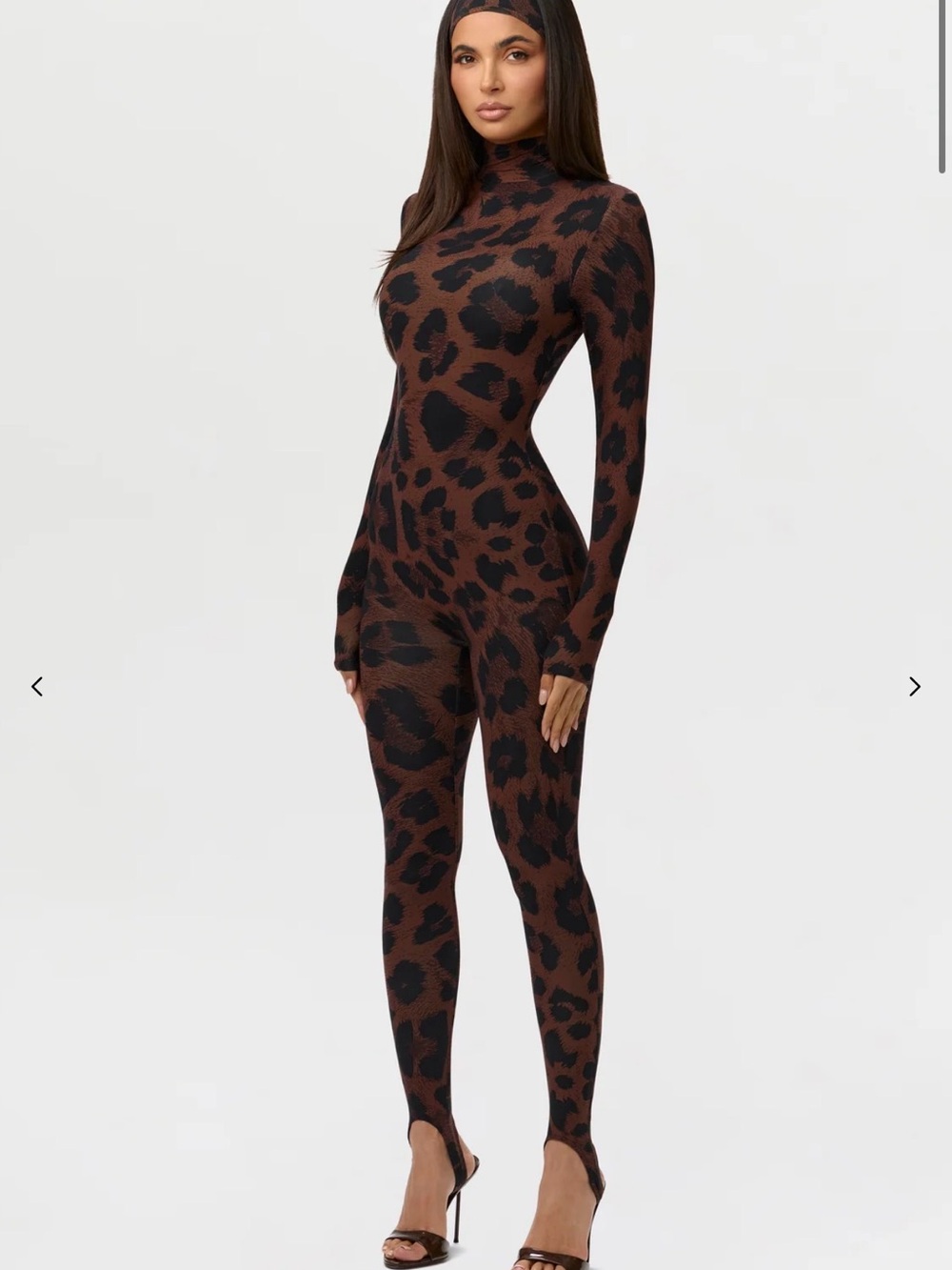 NWT NAKED PRINT STIRRUP JUMPSUIT PETITE - Picture 2 of 5